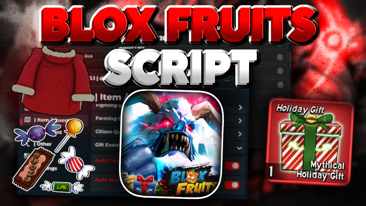 [🎁XMAS] Blox Fruits SCRIPT [ AUTO COLLECT GIFT – AUTO STORE GIFT – AUTO FARM – AUTO DRACO RACE V4 ]