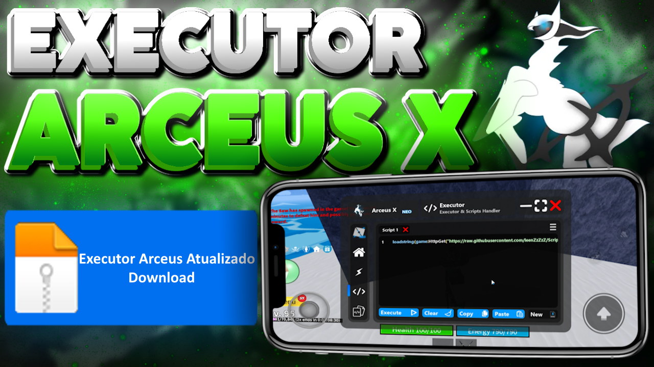 ATUALIZOU! ✅ EXECUTOR ARCEUS X 1.5.0 Celular e PC (100% UNC) – Script Roblox Atualizado