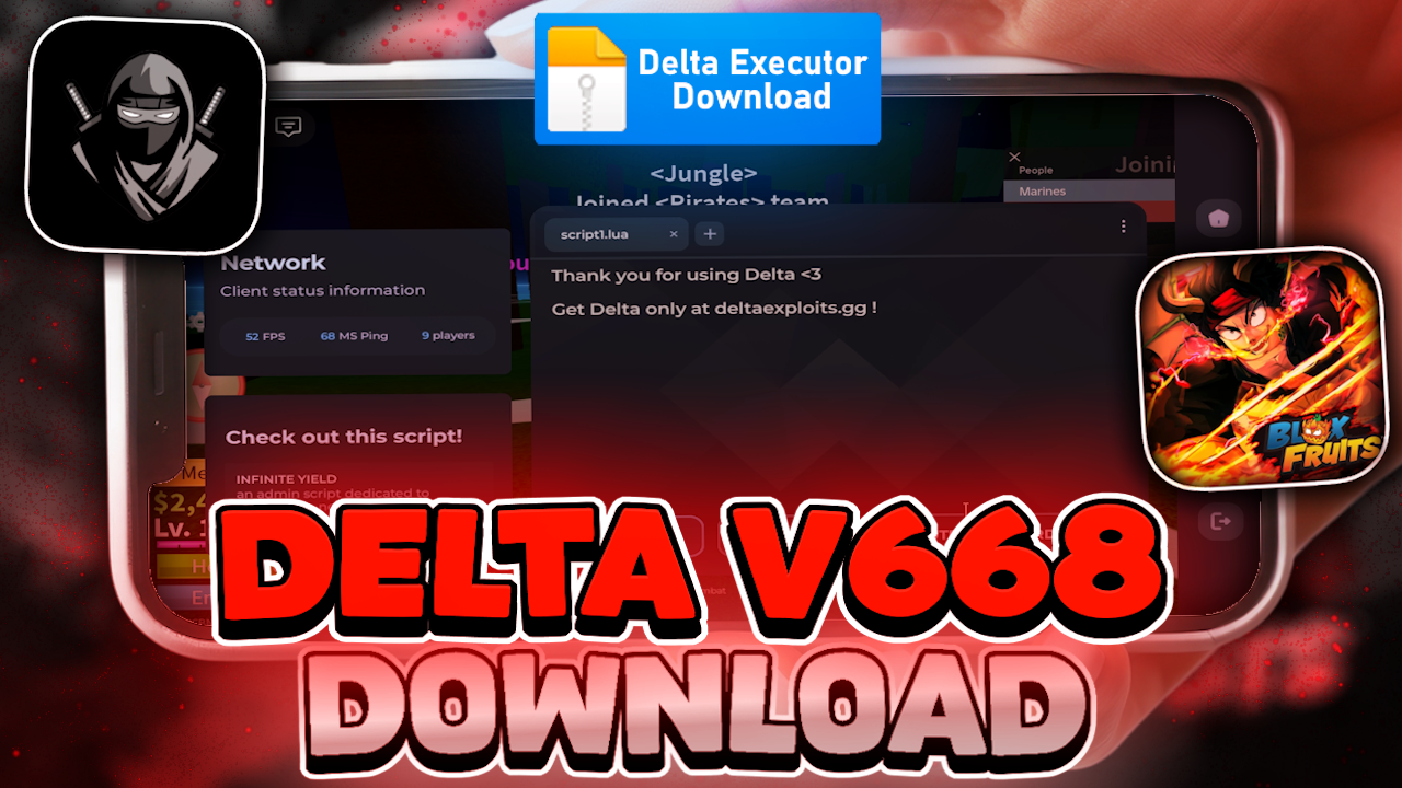 ATUALIZADO! ✅ EXECUTOR DELTA V2.668 32/64 BITS – BYPASS ANTI CHEAT – Script Roblox Atualizado