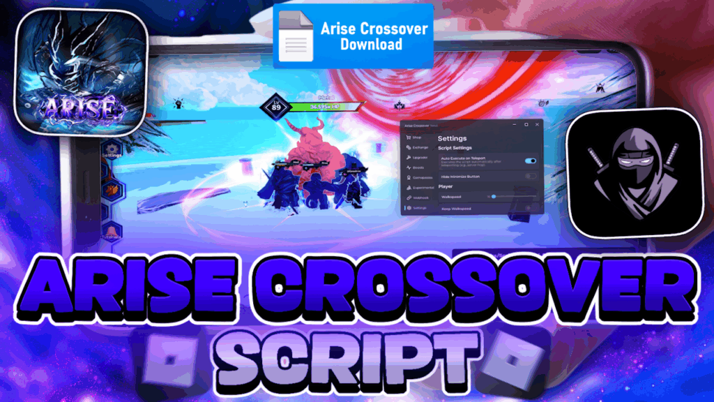 Arise Crossover SCRIPT – Auto Winter Raid – Auto infernal Castle – Auto Dungeon, Inf Cash – 2025