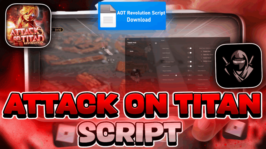 Attack On Titan Revolution SCRIPT *NO KEY* – Auto Farm – Auto Mission – Auto Retry, More – 2025
